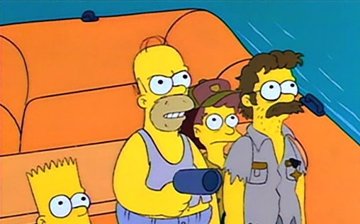Die Simpsons 
 Auf Wildwasserfahrt