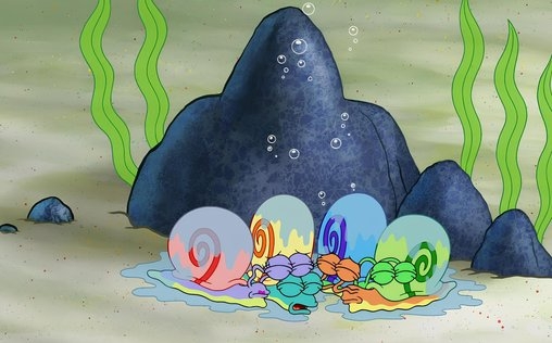 SpongeBob Schwammkopf 
 SpongeBobs Schneckenheim / Burgermeister Patrick