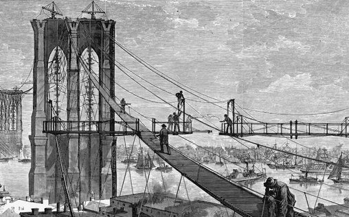 Die Erbauer der Brooklyn Bridge 
 
