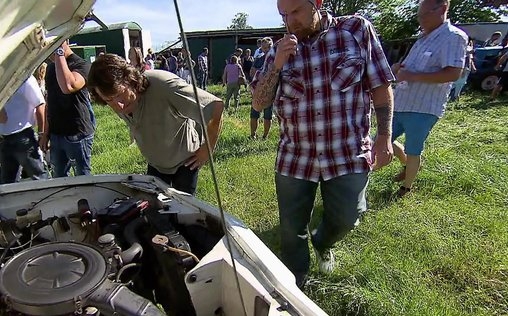 Der Trödeltrupp - Das Geld liegt im Keller 
 Otto, Sükrü und Mauro bei Frank