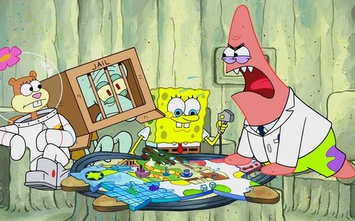 SpongeBob Schwammkopf 
 Patrick! Das Spiel / Durchs Klo gespült
