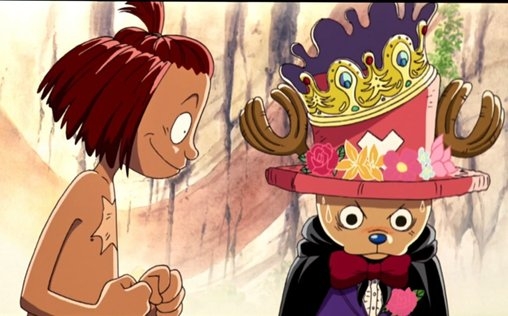 One Piece - Chopper auf der Insel der seltsamen Tiere 
 Schiffsarzt Chopper, das sprechende Rentier, lande...